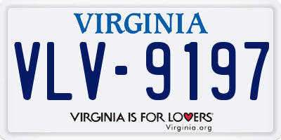 VA license plate VLV9197