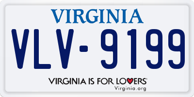 VA license plate VLV9199