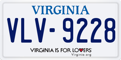 VA license plate VLV9228