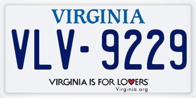 VA license plate VLV9229