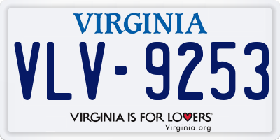 VA license plate VLV9253