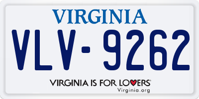 VA license plate VLV9262