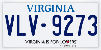 VA license plate VLV9273