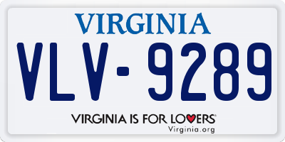 VA license plate VLV9289