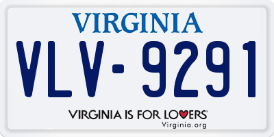 VA license plate VLV9291