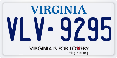 VA license plate VLV9295