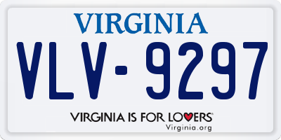 VA license plate VLV9297