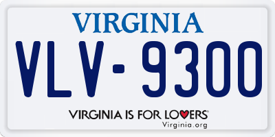 VA license plate VLV9300