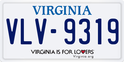 VA license plate VLV9319