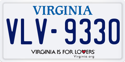 VA license plate VLV9330