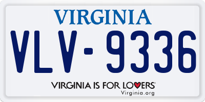 VA license plate VLV9336