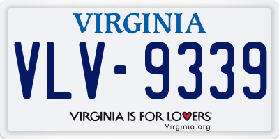 VA license plate VLV9339