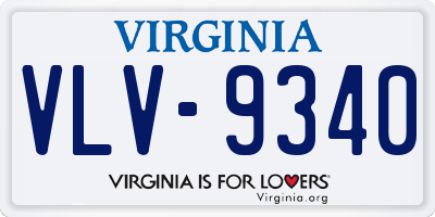 VA license plate VLV9340