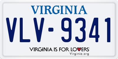 VA license plate VLV9341