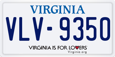 VA license plate VLV9350