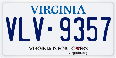 VA license plate VLV9357