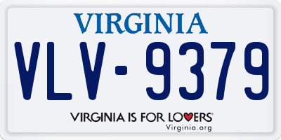 VA license plate VLV9379