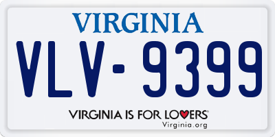 VA license plate VLV9399