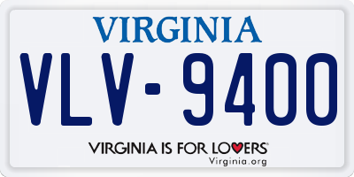 VA license plate VLV9400