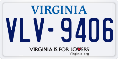 VA license plate VLV9406