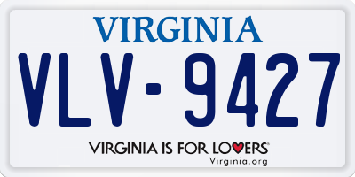 VA license plate VLV9427