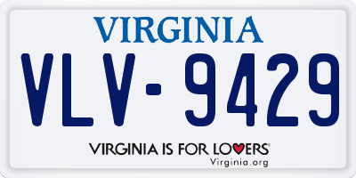 VA license plate VLV9429