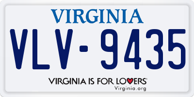 VA license plate VLV9435