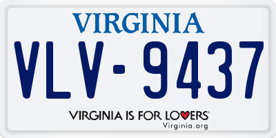 VA license plate VLV9437