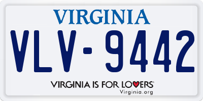 VA license plate VLV9442