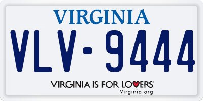 VA license plate VLV9444