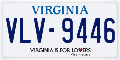 VA license plate VLV9446