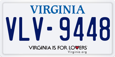 VA license plate VLV9448