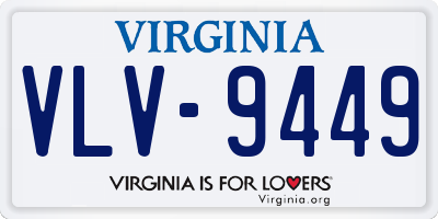 VA license plate VLV9449