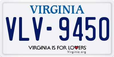 VA license plate VLV9450