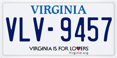 VA license plate VLV9457