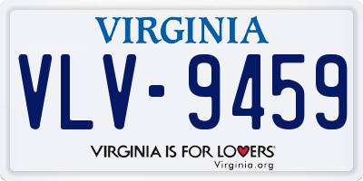 VA license plate VLV9459