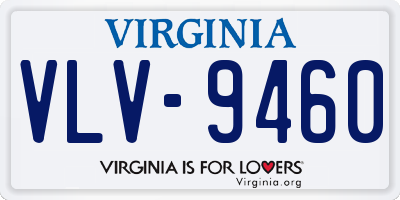 VA license plate VLV9460