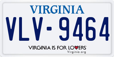 VA license plate VLV9464