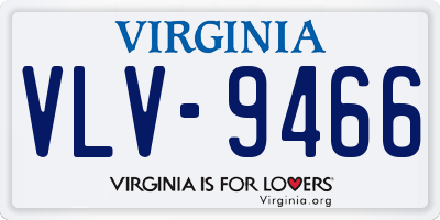 VA license plate VLV9466