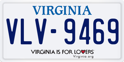 VA license plate VLV9469