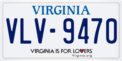 VA license plate VLV9470