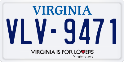 VA license plate VLV9471