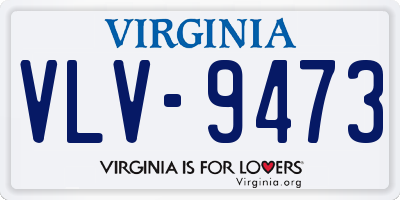 VA license plate VLV9473