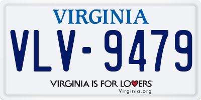 VA license plate VLV9479