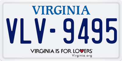 VA license plate VLV9495