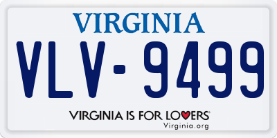 VA license plate VLV9499