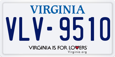 VA license plate VLV9510