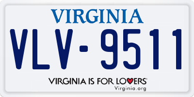 VA license plate VLV9511