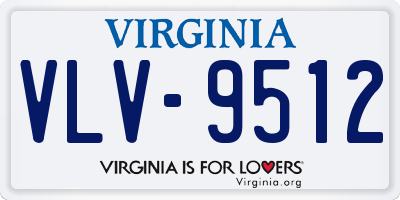 VA license plate VLV9512