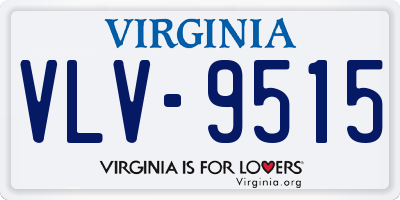 VA license plate VLV9515